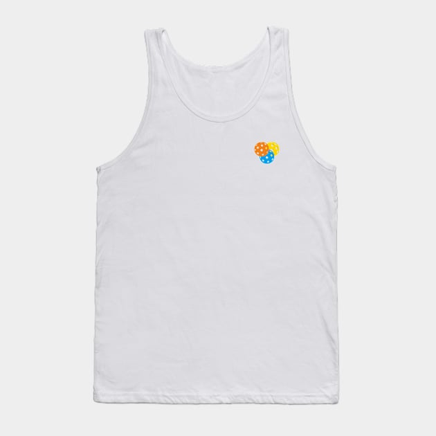 Colorful Set of Pickleballs Tank Top by numpdog